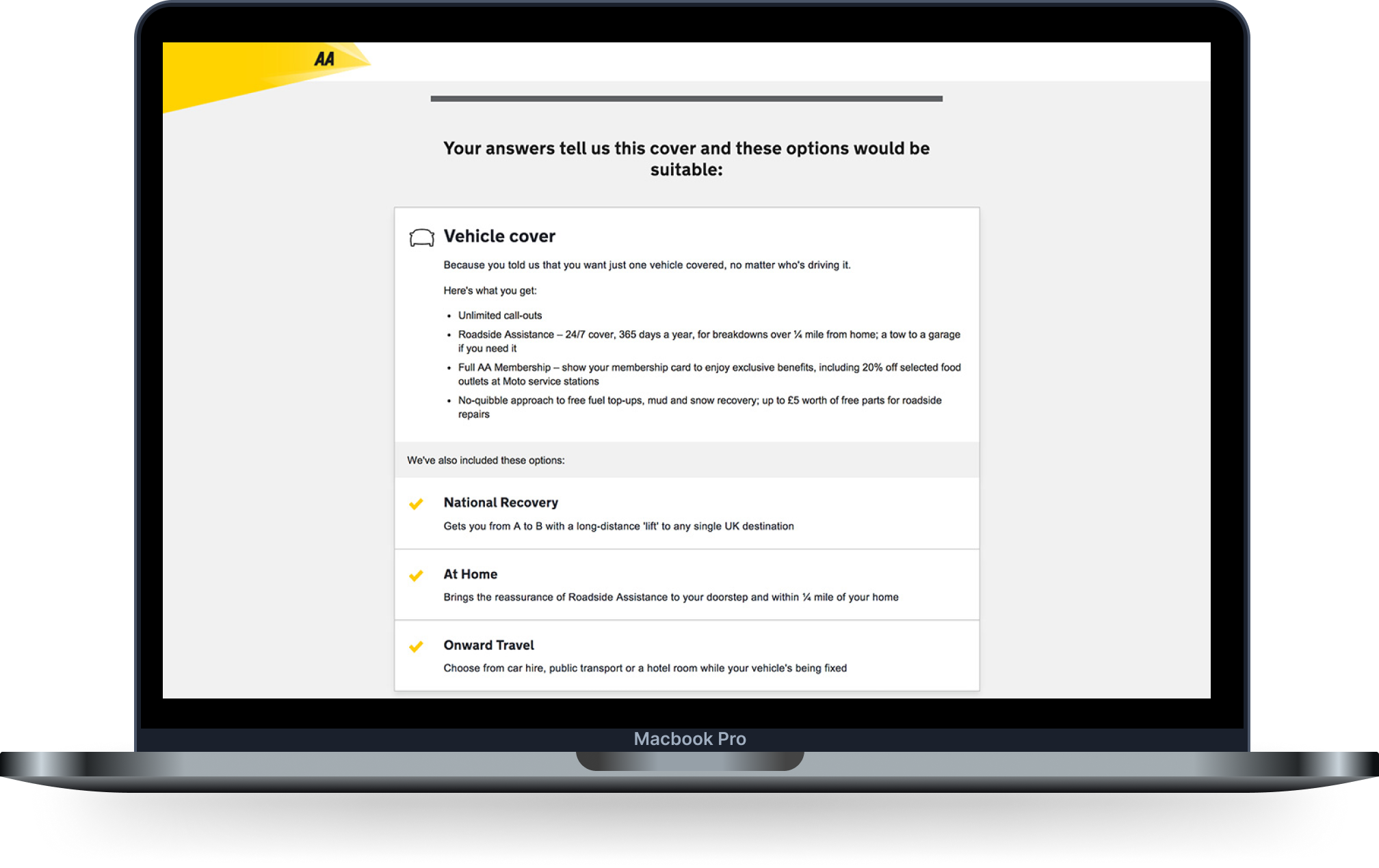 The AA Help me choose