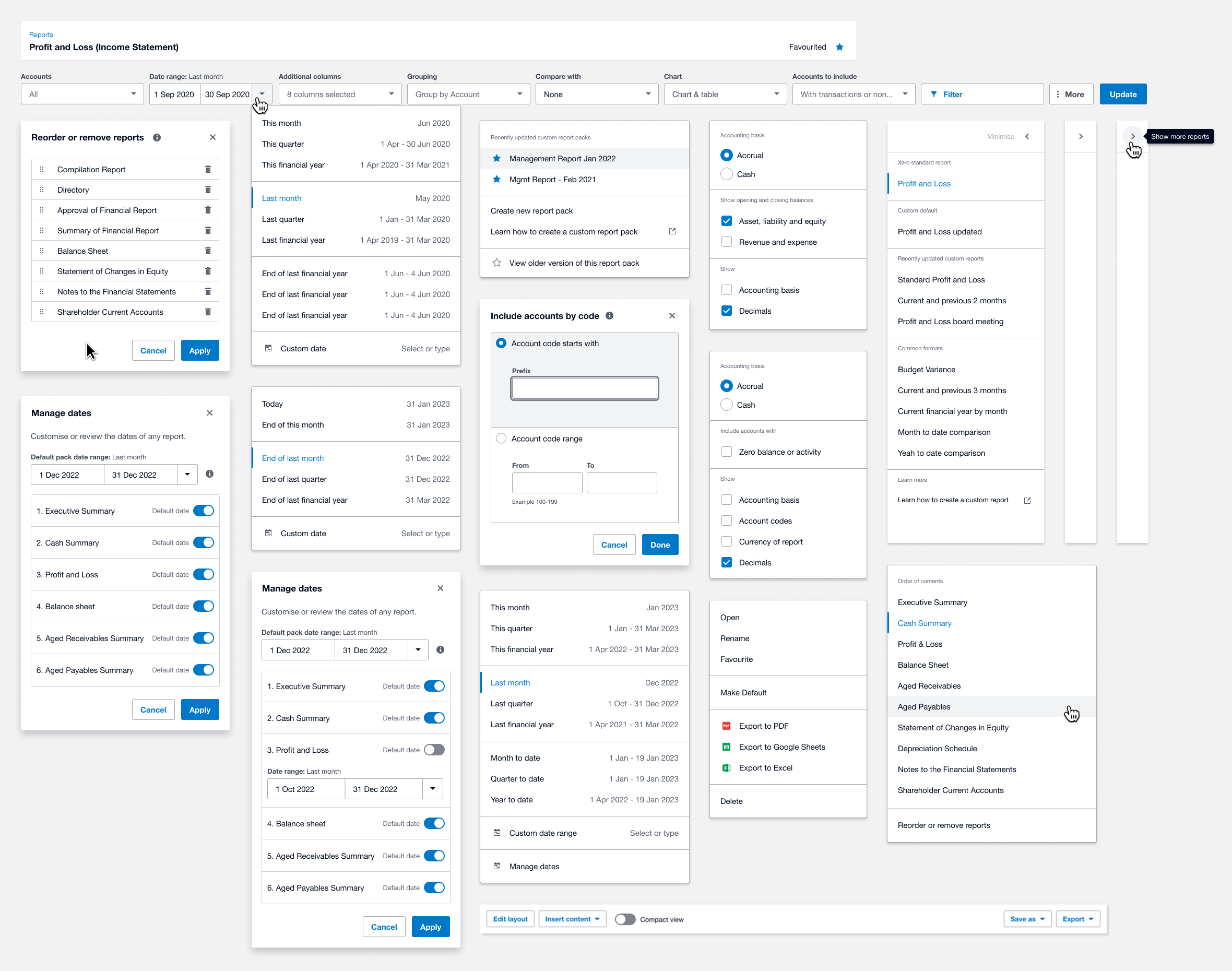 Designing financial reporting at scale